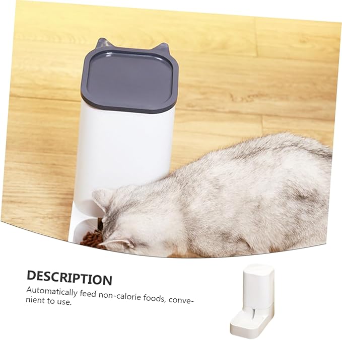 Garneck 1pc Automatic Pet Feeder for Dogs and Cats Food Dispenser Non- Base for Timed Feeding Pet Food Container
