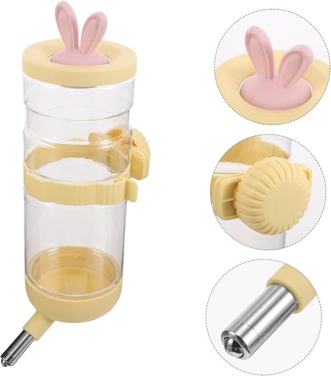 Kisangel Large Capacity Pet Water Dispenser Dog and Cat Waterer No Spill Feeder for Cages Pet Friendly Design