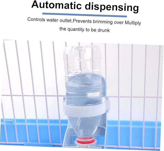 Happyyami 1pc Hanging Pet Water Feeder for Dogs and Cats Automatic Water Dispenser Station Leak Design for Indoor and Outdoor Use