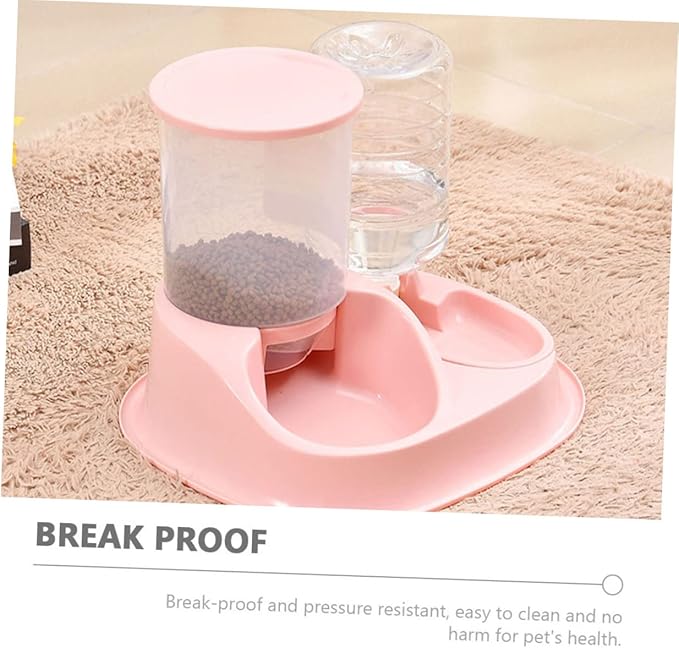 Happyyami Automatic Feeding and Drinking Bowl Large for Cats and Dogs Gravity Feeder Easy to Use and Maintain