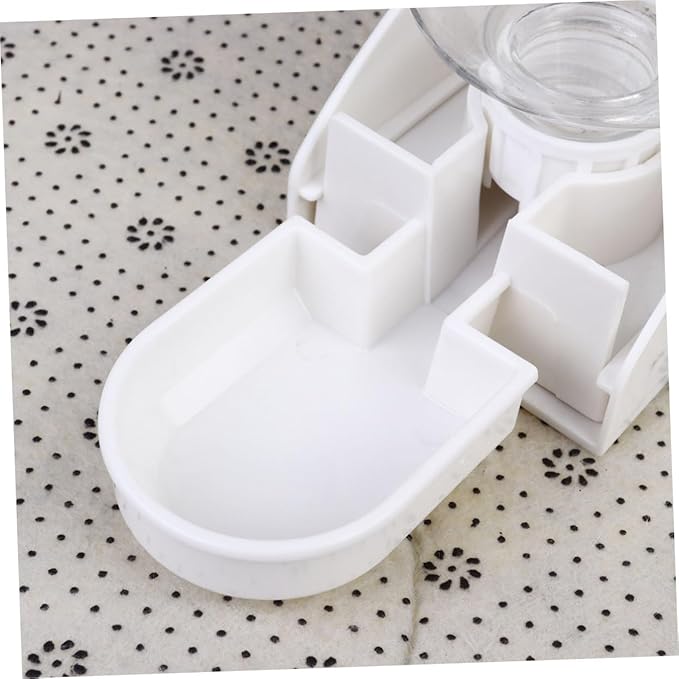 Happyyami 500ml Automatic PET Drinking Water Dispenser Leakproof Feeder for Hamster Guinea Pig Dog and Cat Cage Mounted Water Bottle Stand
