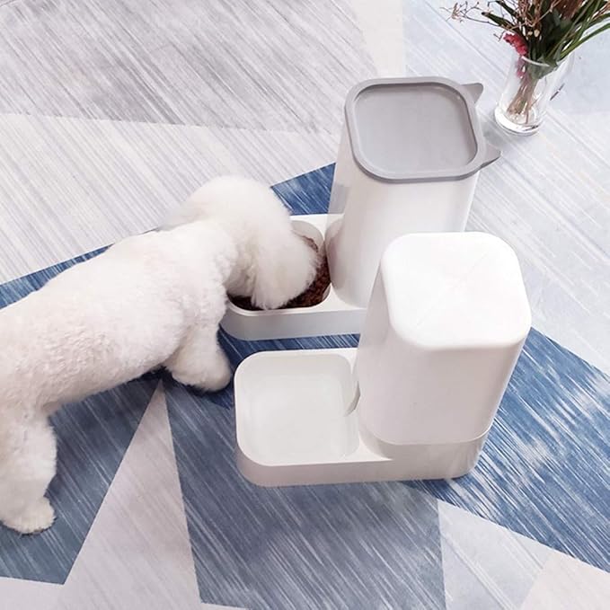 XISAOK Dog for Cat Automatic Feeder Water Drinker Food Dispenser Puppy Kitten Feeding Bowl Pet Supplies