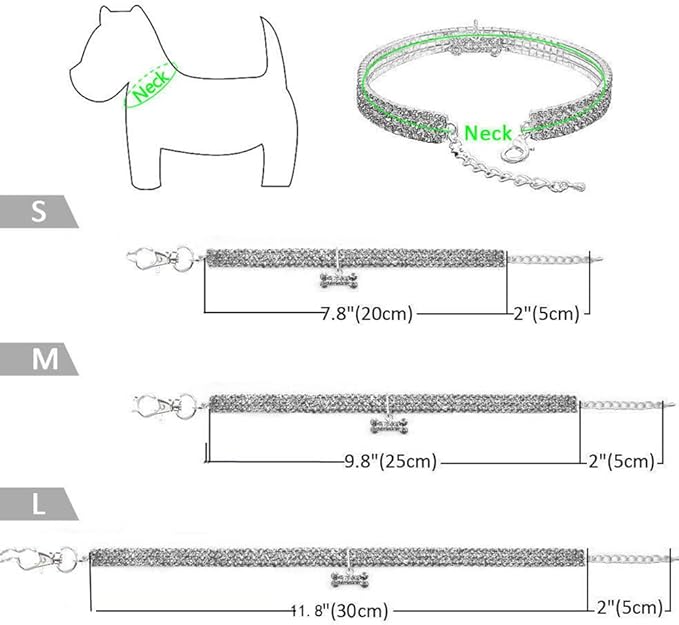 Pet Collar with Diamond Adjustable Crystal Bow Wedding Cat Collar Dog for Small Medium Pet Collar Dress Up Ornament