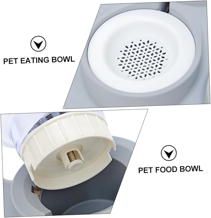 Toyvian Automatic PET Drinking Feeder 1.5L Water Dispenser for Dogs Cats Plastic PET Water Bowl Non-Slip Base for Home Use