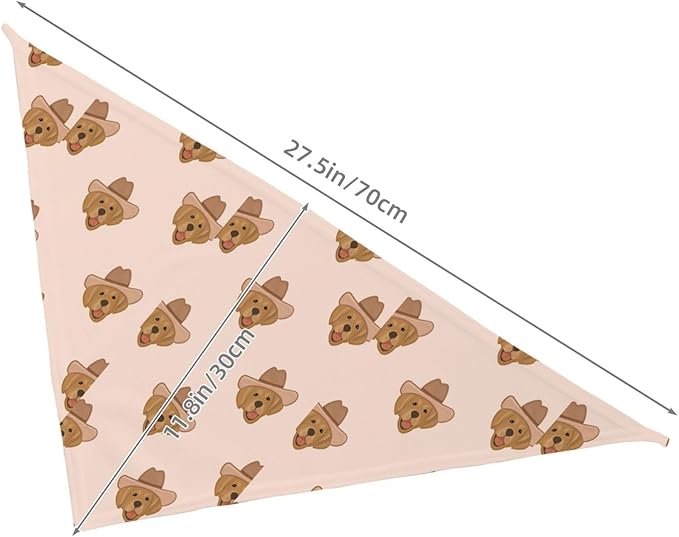 Western Dog Bandanas, Cartoon Cowboy Dog Scarf, Accessories Puppy Kitten Party Festival and Daily Wearing,West Cowboy Accessories Party Cosplay (Puppy)