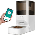Automatic Cat Feeder, Timed Cat Feeder with APP Control,Dog Food Dispenser with Stainless Steel and Lock Lid, 30S Voice Recorder, 4L Programmable Pet Feeder,Up to 20 Portions 10 Meals Per Day