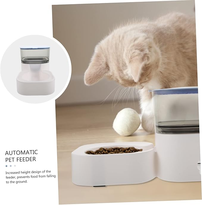 Kisangel 1pc Automatic Pet Feeder Non- Dispenser for Cats and Dogs Removable and Easy to Safe Material for Pet Owners Seeking Convenience