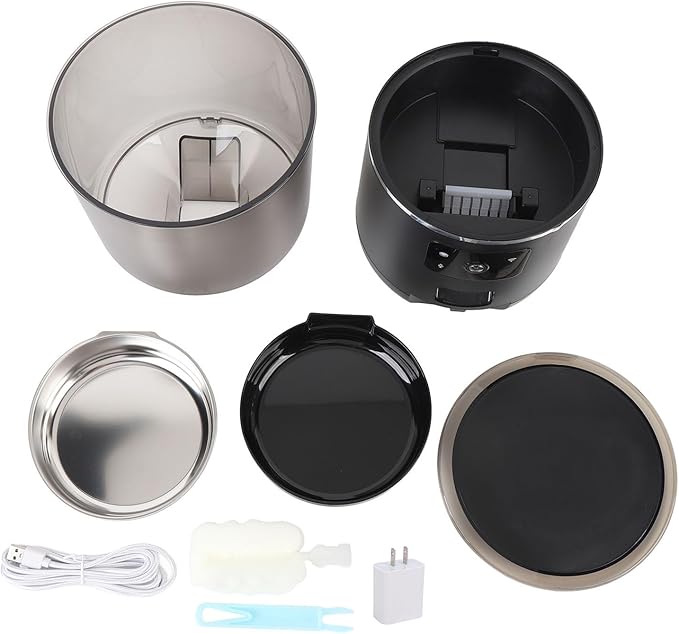 Automatic Cat Feeder, 4L Large Capacity Timed Pets Feeder with APP Portion Control, Detachable Automatic Dry Food Dispenser for Cats Dogs (US Plug)