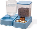 2-in-1 pet Feeder/Water Bottle Set, Suitable for Cats and Dogs, Large Capacity. Automatic Feeder and Water Dispenser, Suitable for Dogs, Cats, and Other Pets (Blue)