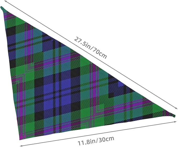 Scots Style Tartan Plaid Dog Bandana Scarf Triangle Bibs Pet Accessories Cat Kerchief