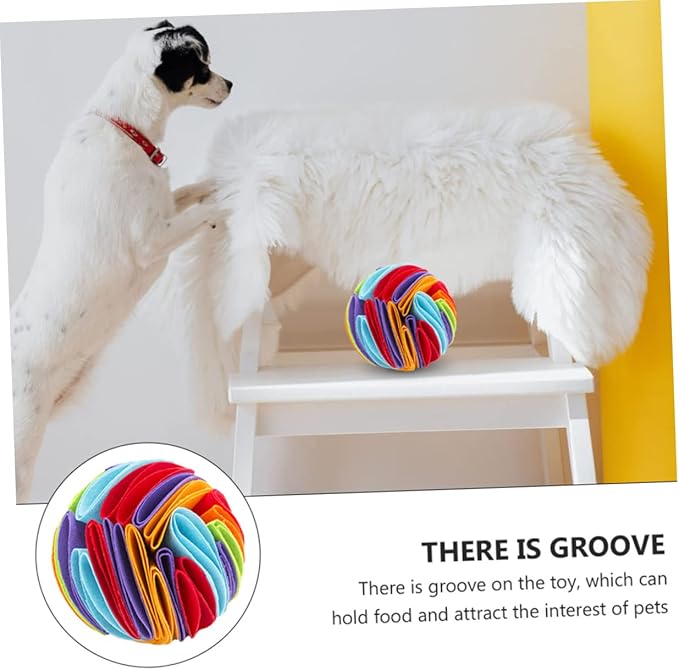 FRCOLOR 4pcs Pet Sniff Chewing Toy for Dogs Encourages Natural Foraging Skills Felt Material for Interactive Play and Reducing Boredom