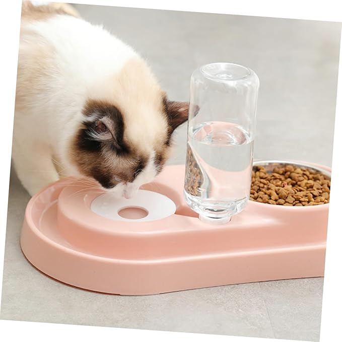 BESPORTBLE Automated Pet Water Filling Bowl for Cats Dogs Insulated Dog Fountain Water Bowl Mat Pet Feeder Dispenser