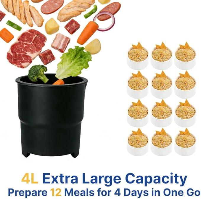 Automatic Dog Food Maker Machine, All-in-One Pet Kitchen for Dogs & Cats, 4L Large Capacity, Washable