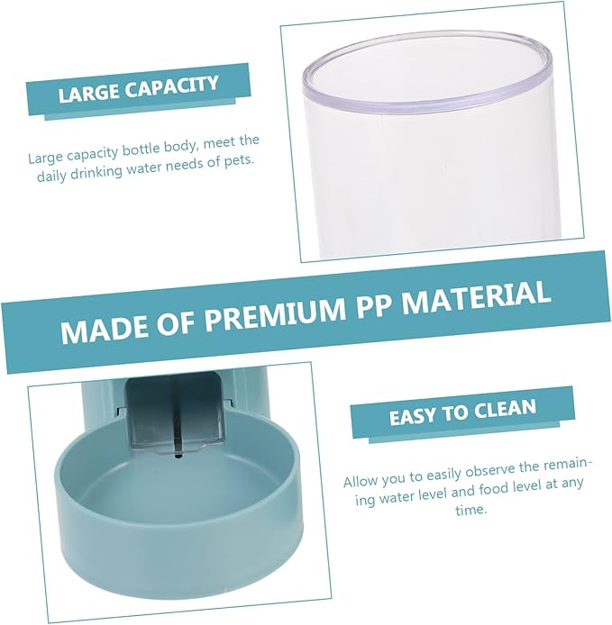SUPVOX 2pcs Automatic Pet Water Bottle and Feeder for Dogs and Leak Water Dispenser and Food Bowl for Animals Easy to Install and for Cages