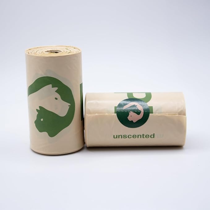 Pet & Posh Dog Poop Bags - 120 Count (8 Rolls) - Extra Thick & Leak-Proof Unscented Waste Bags - Made with 65% Recycled Plastic - 9x13 Inch Heavy Duty Refills for All Dog Breeds