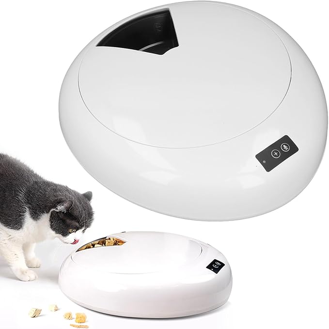 Cat Wet Food Dispenser, Large Capacity Design App Smart Control Auto Wet Food Automatic Cat Feeder for Indoor Cats and Dogs(Black) (Black)