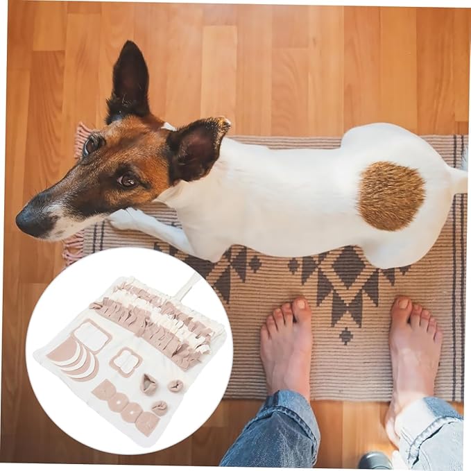 Pet Feeding Mat Snuffle Design Plush Dog Training Pad for Nose Work Behavior Improvement