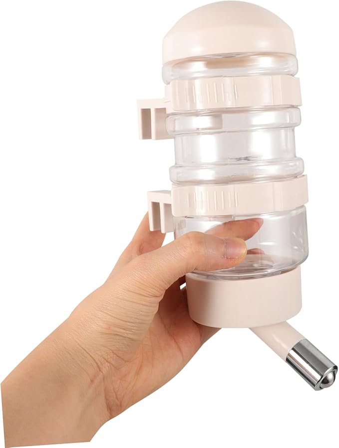 Pet Dog Water Feeder Automatic Hanging Dispenser for Dogs Cats Durable Spout Easy Installation for Pet Cages and Outdoor Use