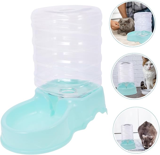 VANZACK Automatic Cat Water Fountain Cat Feeder Pet Feeder Dispenser for Dogs Bowl Easy to Clean