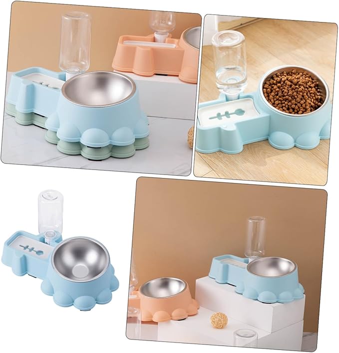 SUPVOX 1set Adorable Multi-Function Feeding Bowl Automatic Water Dispenser for Dogs and Easy to Convenient Pet Feeder