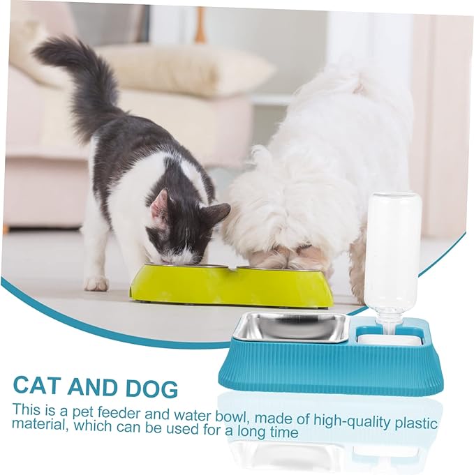 Pet Feeder Automatic Water Dispenser Detachable Dog Bowl for Indoor Use Convenient Pet Food Water for Dogs and Cats Sturdy and Easy to
