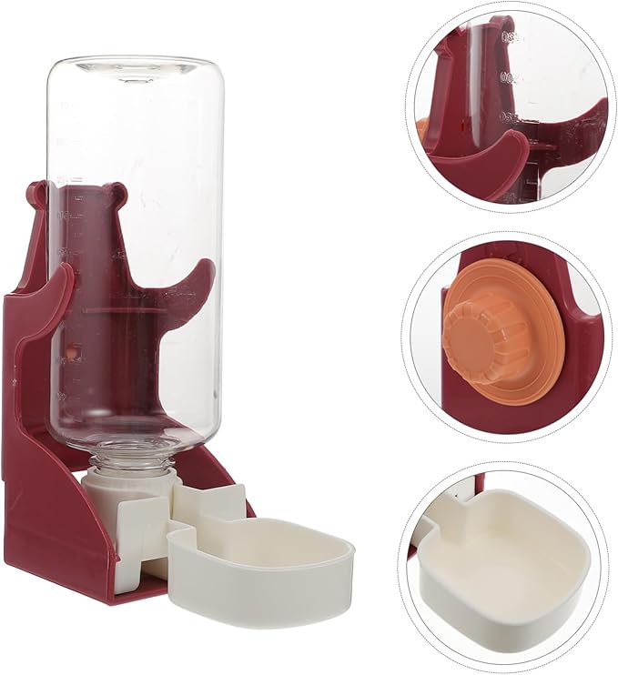 BESPORTBLE Pet Automatic Water Feeder for Dogs and Cats Hanging Design Easy to Pet Drinking Device Lightweight Material Suitable for Cages and Crates