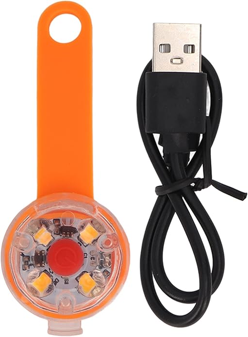 LED Dog Collar, LED Dog Light Pendant, Dog Lights for Night Walking USB Rechargeable IPX7 3 Light Modes Dog Collar Light for Pet Bag Bike