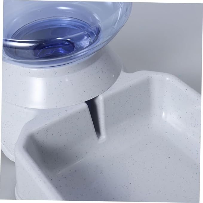 Pet Automatic Water Dispenser Food Feeder Fountain for Cats and Dogs Leak- Gravity Feed System with Easy-Clean Design Square Shape for Busy Pet Parents