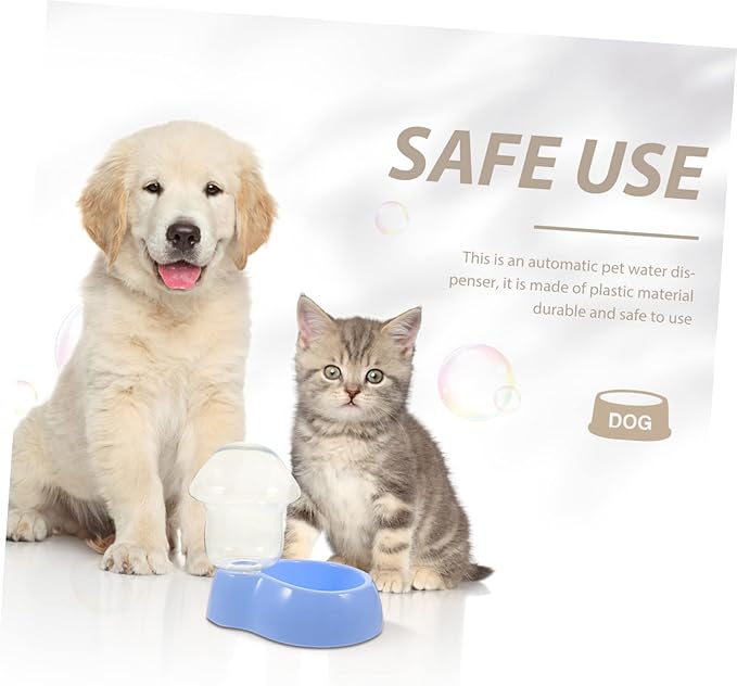 Automatic Pet Water Dispenser Durable Plastic Drinking Bowl with Capacity for Dogs and Cats Compact Design for Home and Outdoor Use Transparent Water Feeder