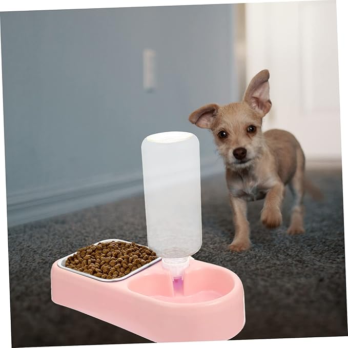 1set Hanging Automatic Pet Feeder and Water Dispenser Detachable Dog and Cat Feeding Station Convenient Wall-Mounted Bowls for Easy Installation and Cleaning Suitable for Dogs Cats