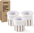 Dog Water Bowl Dispenser Filters 3 Pack, Maifan Stone Filter Replacement for ZOMISIA 6L 8L 11L Dog Water Dispenser, White