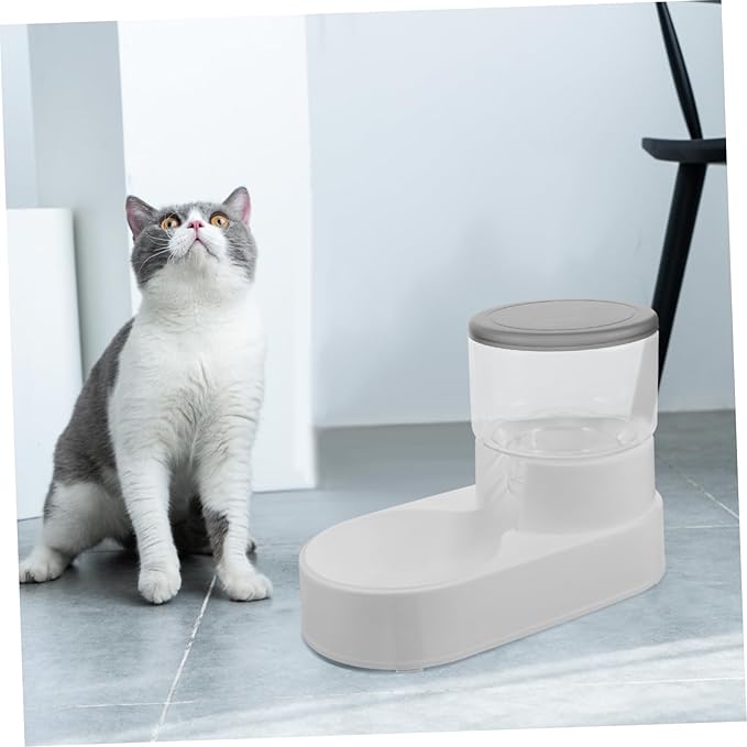 Automatic Pet Feeder Dispenser for Cats and Dogs Self-Filling Food Bowl Lightweight and Design Convenient Saving Feeding Gentle