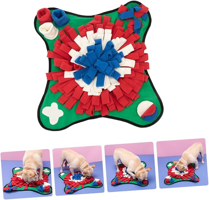 Dog Training Mat Slow Feeder Sniffing Pad for Breed Pet Supplies Nose Work Mat Bright Creative Shape