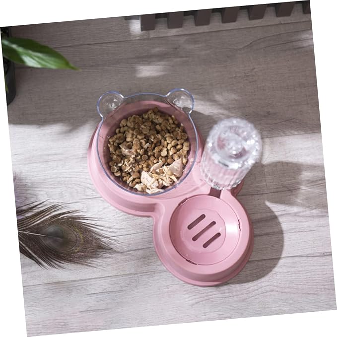 DOITOOL Ergonomic Cat Feeding Bowl Pet Water Bowl Spill Design Non-Slip Bottom for Easy Cleaning
