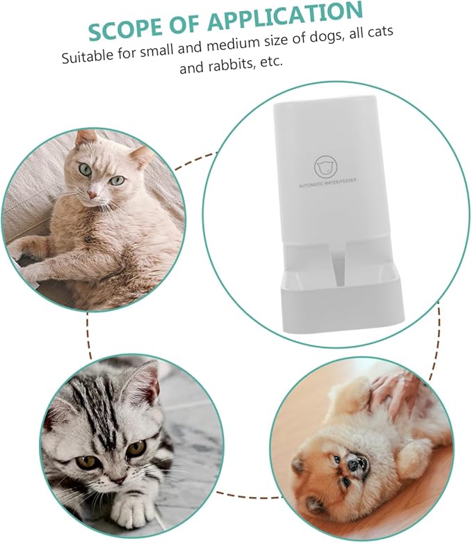 SUPVOX Elevated Pet Water Bowl Dog Water Bowl Automatic Feeder Pet Supply Cat Dispenser