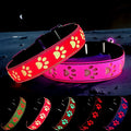 Dog Collar with Lights, 15 Lighting Modes Silicone Pet Collar, USB C Rechargeable LED Dog Collar for Night Safety, Adjustable Soft Glowing Collar for Dogs (PW-Pink, XS(7.87-11.8"))