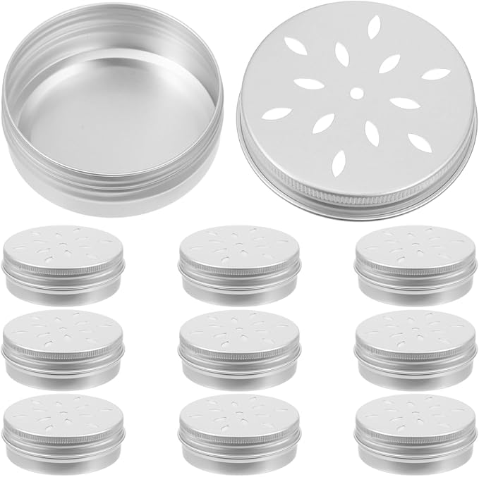 BESPORTBLE Dog Scent Work Tins: 10Pcs Dog Scent Training Box Dog Nose Work Containers, Smell Training Canisters Aluminum Tin Cans for Pet Dogs Training