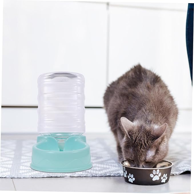 Totority Gravity PET Water Dispenser for Cats and Dogs Automatic PET Feeder Bowl Simple Fill Design Suitable for Indoor and Outdoor Use 1.5L Capacity