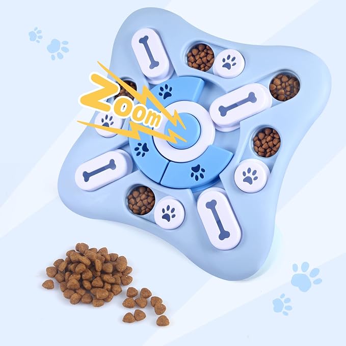 Interactive Dog Puzzle Toys for Large Medium Small Smart Dogs, Squeaky Dog Enrichment Toys Mentally Stimulation Toys for Training, Dog Treat Chew Toy Gifts for Puppy&Cats