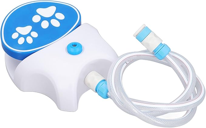 Klauenfuhundwasserbrunnen Step Donors, Automatic Sprinkler with Hose for Dogs and Cats, Suitable for and Types