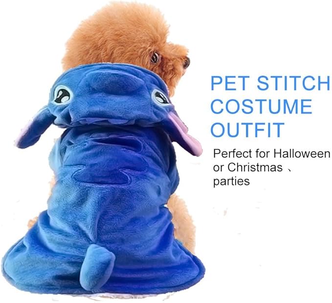 Dog Costume, Gimilife Dog Hoodie, Dogs Halloween Costume Pet Xmas Pajamas Outfit, Pet Coat Cartoon Costumes for Small Medium Large Dogs and Cats for Halloween Christmas and Winter - 3XL