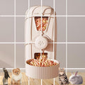 Hanging Cage Automatic Pet Food Water Dispenser 34oz, Large Capacity Feeder Gravity Refill Food and Siphon Suction Water Set for Dog Cat Rabbit Chinchilla and Ferret (Food Dispenser)