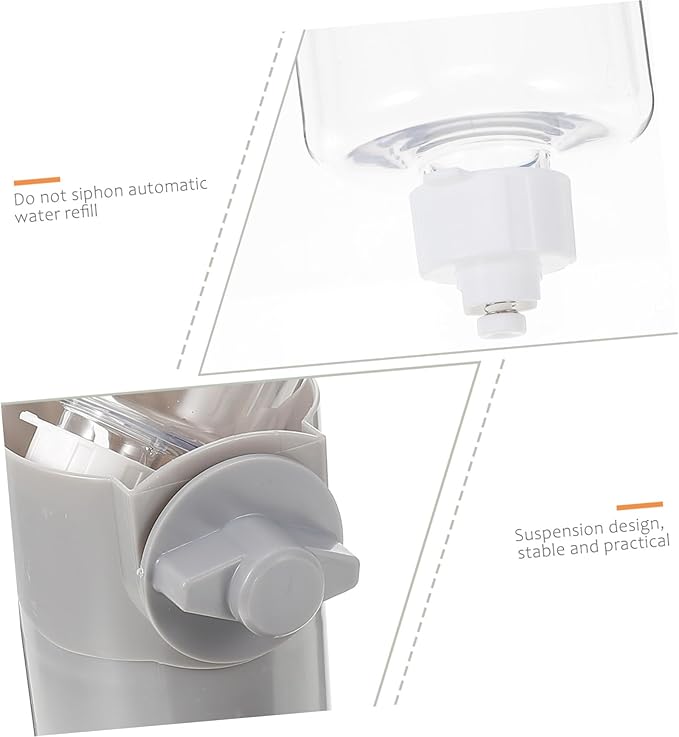 Abs Material Stable Performance Easy to Clean Dog Water Holder Cage Pet Water Feeder Pet Waterer Automatic Drinking Fountain