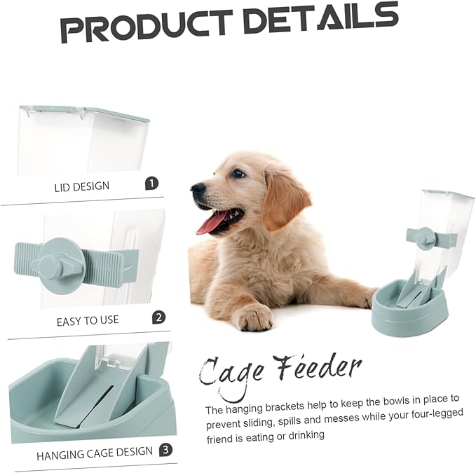 BESPORTBLE Capacity Automatic Dog Feeder Pet Cage Feeder Puppy No Electricity Required for Dogs