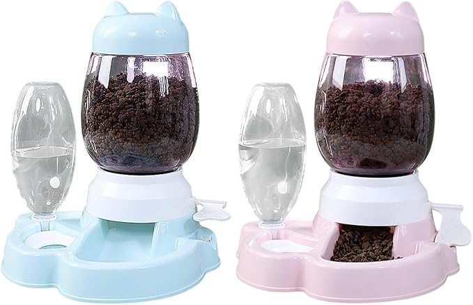 Automatic Dog Feeder | Dog Treat Puzzle Slow Feeder Water Dispenser | Interactive Toys, Puppy Puzzle Toys Push-Type, Large Capacity, Enrichment Pet Supplies