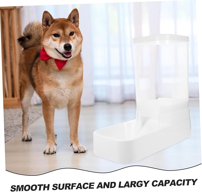 Pet Feeding Container Automatic Pet Feeder for Cats Dogs Rabbits Easy to Fill Detachable Bowl Design