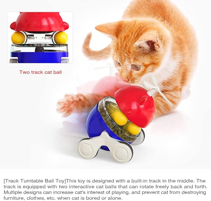 for Interactive Food Dispenser Automatic for Feeder Training Treat Adjustable Funny Pet Leaking Foo