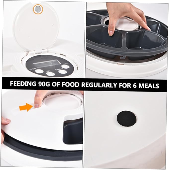 BESPORTBLE Automatic Dog Feeder Timing Detachable Storage Bowl Puppy Feeding Bowls for Dogs