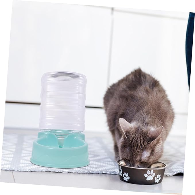 Generic Pet Water Fountain Cat Feeder Cat Water Dispenser Feeder for Cats Pet Feeder Dispenser for Cats Feeder Dispenser for Dogs Automatic Feeder Dispenser for Cats Pet Supply Dog Feeder, Sky-blue