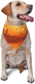 Western Dog Bandanas, Cartoon Cowboy Dog Scarf, Accessories Puppy Kitten Party Festival and Daily Wearing,West Cowboy Accessories Party Cosplay (Golden)